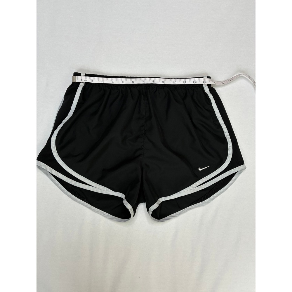 Nike Dri-FIT Tempo Running Shorts Black White Women's Size Medium 3 Inch Inseam - Picture 9 of 13